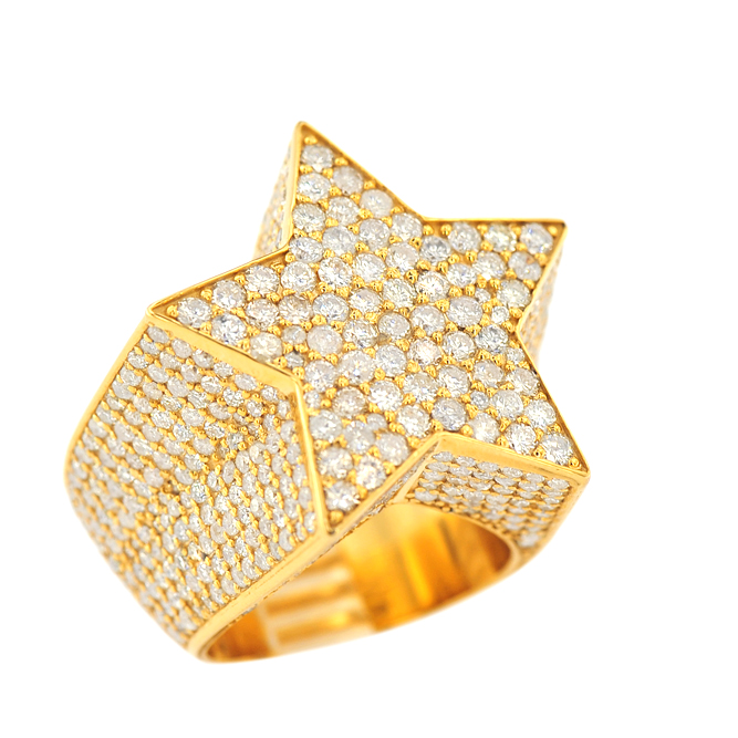 1JDR24.2 - Custom Diamond Star Ring